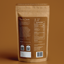 Load image into Gallery viewer, Buy Curry Powder online on www.ceylonprovidore.com. Ethically sourced, manufactured with fresh ingredients in small batches. Packaged in eco-friendly bags.  Back view of the packages.
