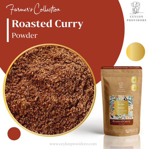 Buy Roasted Curry Powder online at www.ceylonprovidore.com. Ethically sourced, freshly manufactured in small batches and packaged in eco-friendly bags.