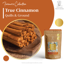 Load image into Gallery viewer, Buy True Cinnamon Quills and Ground Cinnamon at www.ceylonprovidore.com. True Cinnamon is sourced ethically, fresh and packaged in eco-friendly bags.
